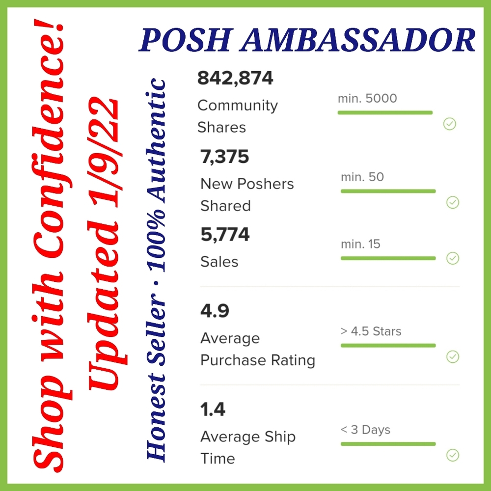 SHOP WITH CONFIDENCE - 100% AUTHENTIC ALWAYS